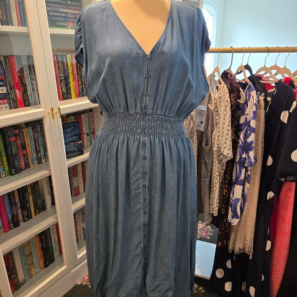 Denim Style Sleeveless dress
